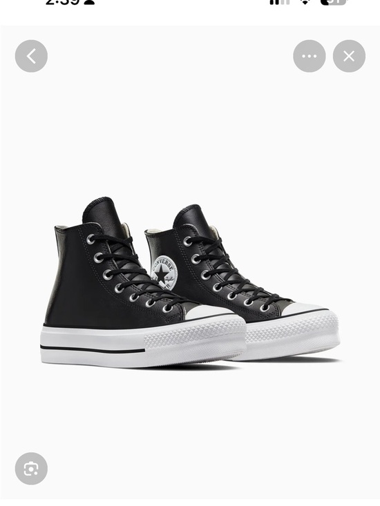Converse Shoes - Converse Black and Cream Low-Top Leather Sneakers
